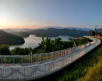 Sunset at Skywalk Huai Ree Reservoir